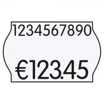 K-D Hermann cenovne nalepke bele 18 zvitkov