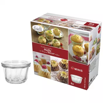 WECK okrogla kozarca Muffin 165ml, set 6 kosov