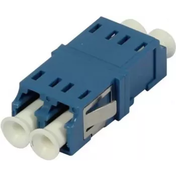 SYNERGY21 LC-LC enorodovni dupleks optični adapter, brez prirobnice, moder, PVC, keramična puša