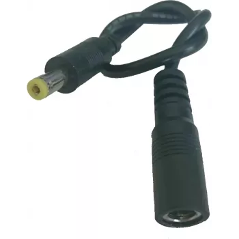 ALLNET DC napajalni adapter kabel 5.5x2.1mm ženski na 4.75x1.7mm moški, 15cm, črn