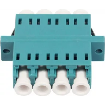 SYNERGY21 optična spojka LC vtičnica na LC vtičnica večrodovni OM3 50/125µm Quad Aqua PVC