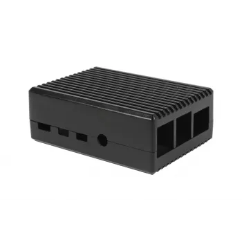 ALLNET komplet ohišja Raspberry Pi 4 aluminij pasivno hlajenje črno
