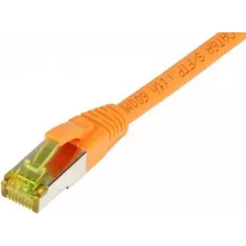 SYNERGY21 patch kabel RJ45, CAT6A 500MHz, 30m, oranžen, S/FTP, TPE/LSZH (Ultraflex), AWG26, s surovim kablom CAT7