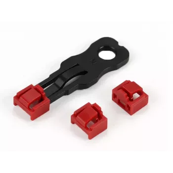 ALLNET TP/RJ45 blokator rdeč 10 kosov z varnostnim ključem, protiprašni pokrovček, varnostna ključavnica za omrežje (ALL-TP-RJ45-Blocker-10PCS)