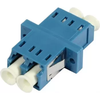 SYNERGY21 LC-LC dupleks večmodni OM2 optični adapter, keramična puša, PVC, moder