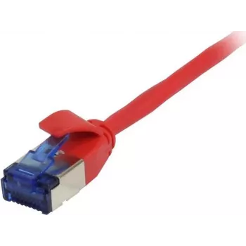 SYNERGY21 patch kabel RJ45, CAT6A 500MHz, 7,5m, rdeč, U/FTP, Slimline okrogel d=3.8mm, TPE (Superflex), AWG32