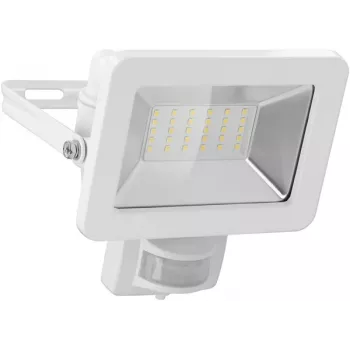 Goobay LED zunanji reflektor 30 W z zaznavalom gibanja, 2400 lm, 4000 K, IP65, PIR-senzor, stenska montaža, 0,5 m kabla