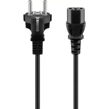 GOOBAY napajalni kabel 3m črn Schuko na IEC C13