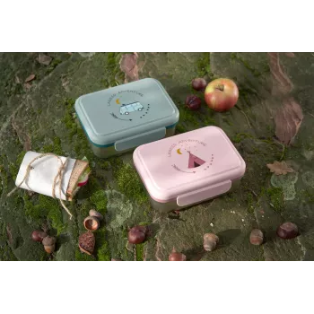 Lassig Adventure Bus lunchbox - zelena/rumena/oranžna