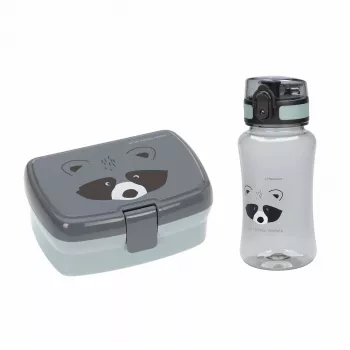 Lassig About Friends rakun set za malico in steklenica za pitje Tritan 460 ml