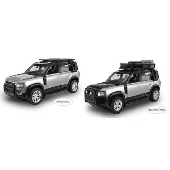 JAMARA Land Rover Defender 1:43 2in1 RC model avtomobila srebrn 3+