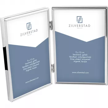 Zilverstad Sweet Memory 2x13x18 kovinski okvir za fotografije sijaj dvojni srebrn