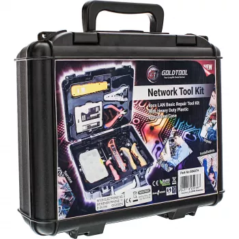 Goldtool osnovni komplet za omrežno instalacijo LAN s testerjem