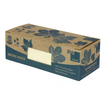 inFO samolepilni listki 5653-11 box 50x40mm rumeni 12 blokov/paket