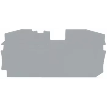 WAGO 2016-1291 končna plošča za vrstne sponke TOPJOB® S, siva, debelina 1 mm, 73 x 36,5 mm