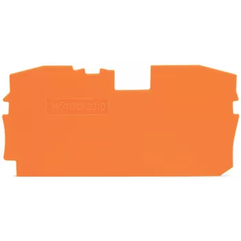 WAGO 2010-1292 končna in vmesna plošča, oranžna, debelina 1 mm, dolžina 67,2 mm, višina 33,5 mm, za TOPJOB® S serijo 2010