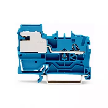 WAGO 2002-7114 1-žilna N-ločilna sponka, 2,5 mm, push-in CAGE CLAMP, modra