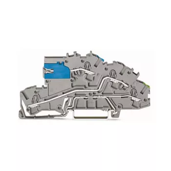 WAGO 2003-7641 TOPJOB® S 3-žilna prehodna sponka, 2,5 mm², 400 V, siva