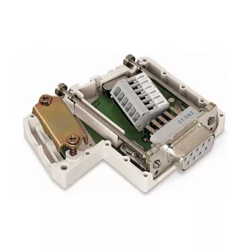 WAGO 750-963 priključni modul D-Sub, 9-polna vtičnica, siva, IP20, za WAGO I/O sistem 750