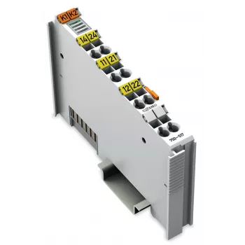 WAGO 750-517 – 2-kanalni relejni izhodni modul, izolacija 1,5 kV, 24 VDC, DIN-letvica