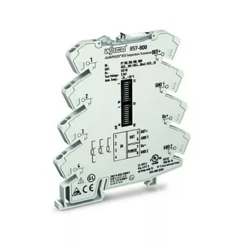 WAGO 857-800 pretvornik za merjenje temperature / priprava signala, siv, -25 do 70 °C, 6 x 94 x 97,8 mm, 35,3 g
