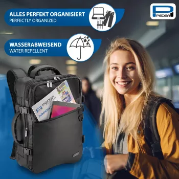 PEDEA torbica-nahrbtnik za prenosnik 15,6 inch (39,6 cm) - črna