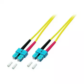 EFB Elektronik ECOFIBER duplex jumper SC-SC 9/125µm OS2 LSZH rumen 3,0mm 15m
