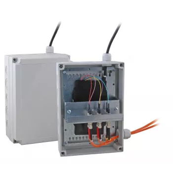 EFB Elektronik optična razdelilna omarica - RAL 7035 - 12x SC-Duplex OM4