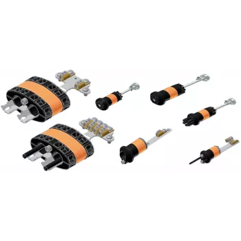 EFB sistem za uvajanje kablov okrogel 2x12mm vhodi, 8-12mm