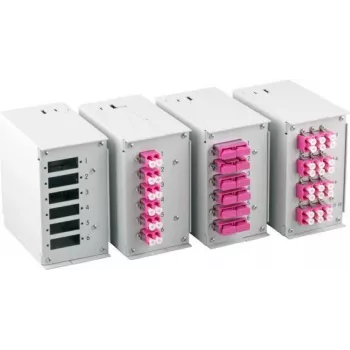 EFB Elektronik čelna plošča za 6 x SC-D, LC-Quad z luknjami za vijake 1,7 mm