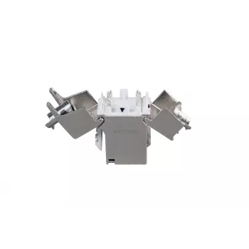 EFB Elektronik RJ45 keystone Slimline Cat.6A srebrn STP PVP komponenta 12-Pack - Power over Ethernet - RJ-45