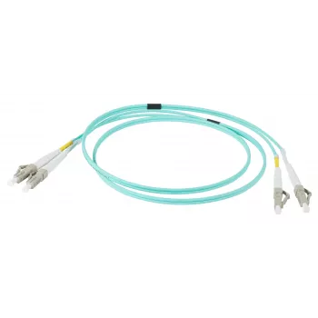 EFB Elektronik IPL-DR-LCULCU-3-0050 optični patch kabel, 0,5 m, OM3, LC dupleks, aqua