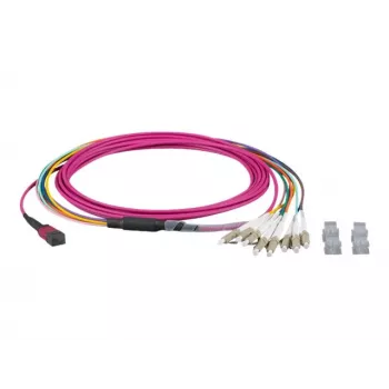EFB-Elektronik MTP-F/LC 8-vlakenski matrični povezovalni kabel OM4, LSZH, Erika vijolična, 10m