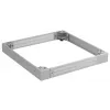 EFB Elektronik PRO Series podstavek 800x800 mm, višina 100 mm, perforiran, svetlo siv (RAL 7035)