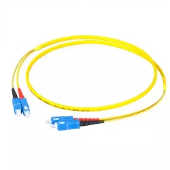 EFB-Elektronik dupleksni povezovalni kabel SC-SC 9/125µm OS2 LSZH Flat Twin 3x5mm rumen 40m