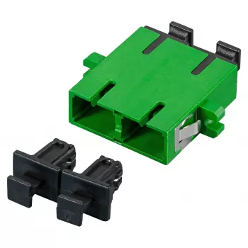 EFB Elektronik SC/APC Duplex Singlemode spojka z zaklopko, zelena