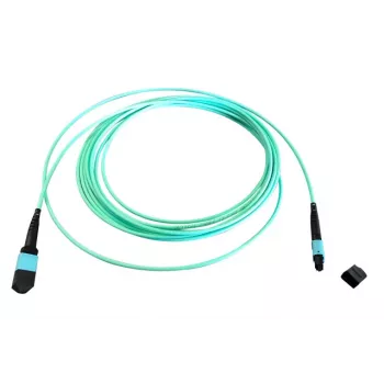 EFB Elektronik MTP Female na MTP Female 12-vlakenski OM3 Multimode optični povezovalni kabel, LSZH, aqua, tip A, 15 m
