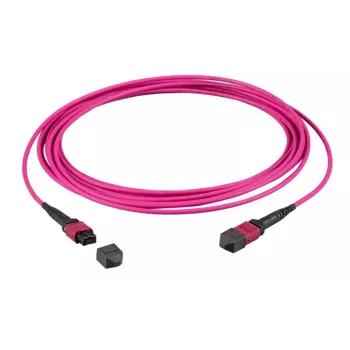 EFB Elektronik MTP Female na MTP Female 12-vlakenski OM4 povezovalni kabel, LSZH, Erikaviolett, tip A, 5m