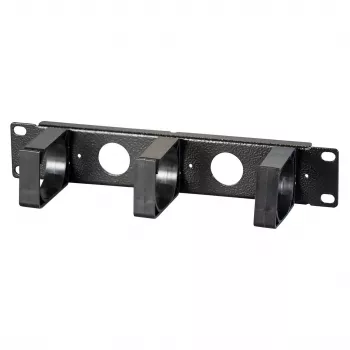 EFB Elektronik 10 inch 1U panel za upravljanje kablov, Jet Black (RAL 9005)