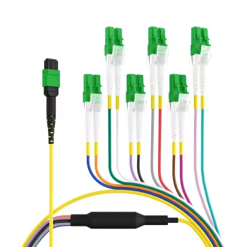 EFB Elektronik MTPF12LCAPC-1 - 1 m - OS2 - MTP - 12x LC optični Breakout kabel