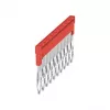 Weidmüller ZQV 1.5N/10 RD prečni mostiček, 10-polni, 1,5 mm², rdeč, Wemid, 20 kosov