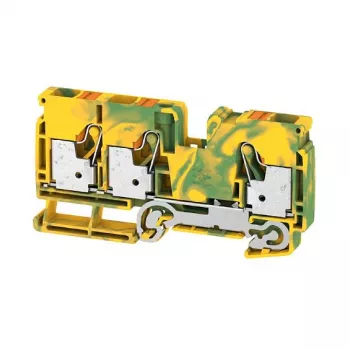Weidmüller A-Series Universal A3C 10 PE zaščitna vrstna sponka, vijačni priključek, 10 mm², zeleno-rumena