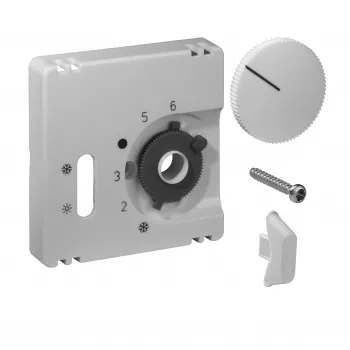 ALRE komplet pokrovov za regulator sobne temperature JZ-037.100, čisto bel (RAL 9010)