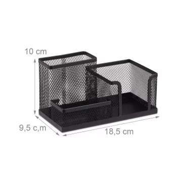 Relaxdays organizator pisalne mize črn