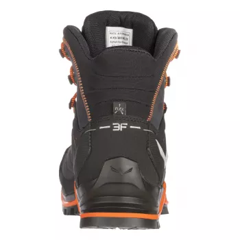 SALEWA moški MTN Trainer Mid GTX pohodniški čevlji - Asphalt/Fluo Orange - UK 8.5 (EU 42.5)