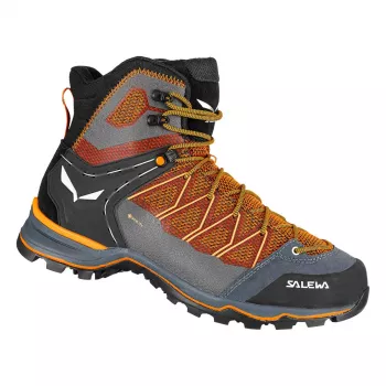 Salewa pohodni čevlji Mountain Trainer Lite Mid GTX, Black/Carrot, velikost 46