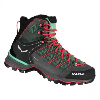 Salewa Mountain Trainer Lite Mid GTX ženski pohodniški čevlji - Cactus/Fluo Coral - EU 40.5