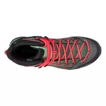 Salewa Mountain Trainer Lite Mid GTX ženski pohodniški čevlji - Cactus/Fluo Coral - EU 40.5