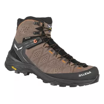 SALEWA Alp Trainer 2 Mid GTX pohodni čevlji - Walnut/Fluo Orange - UK 9,5 (EU 44)