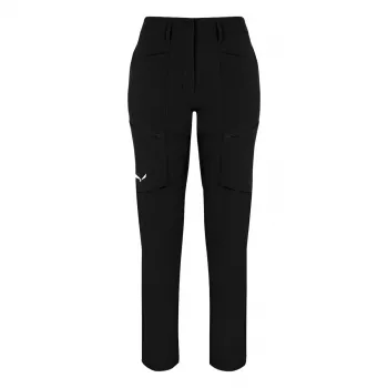 Salewa ženske pohodniške hlače Puez DST Trek, Black Out, XS